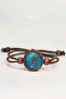 Anchor, Compass, Rudder Wooden Bracelet