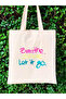 Breathe Smile Let It Go, Tote Bag, Y2K Pinterest Retro Unisex Tote Bag