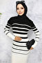 6107 Turtleneck Knitwear Dress Black - 2