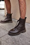 Si̇ena Women's Brown Genuine Leather Boots - 8