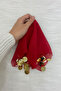 Red Gold Chiffon Halay Handkerchief 5 Pieces, Bride Groom Wedding Henna Circumcision Engagement Bride - 2