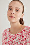 Pink Melange Pink Flowers Sweatshirt - 3