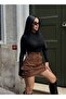 Women's Cargo Pocket Mini Skirt with Shorts - 3