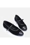 Big Number Genuine Leather Suede Ballet 41-42-43-44-Black Suede - 2