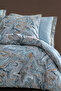 Charme Vina Double Velvet Satin Duvet Cover Set - Mint - 2