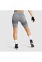 X Seamless Sportsman Gray Melange High Waist Biker Shorts Leggings - 3