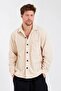 Beige Thick Winter Fleece Shirt