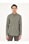 Khaki Slim Fit Long Sleeve Shirt 50293756-Vr027 - 3