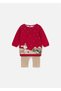 Baby Girl Knitwear Sweater Leggings Set Red 2703