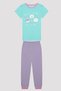 Girl's Popcorn Multicolored 2-Piece Pajama Set - 5