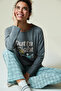 Multicolored Lic Snoopy Outta Sight Pajama Set