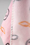 Cute Rabbit Patterned Plush Blanket - 4