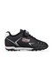 Big Kids Lace-Up / Velcro Black-White Astroturf Football Shoes