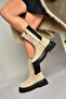 Women's Beige Suede Boots J267063102