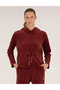 Claret Red Comfort Fit Hooded Sweatshirt 50254073-Vr014