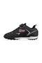 Big Kids Lace-Up / Velcro Black-White Astroturf Football Shoes - 2