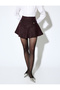 X Melis Ağazat - Voluminous Mini Tweed Skirt with Rhinestoned Button Detail - 3
