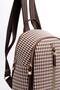 Coffee Yellow - Brown Plaid Line Square Women's Backpack Sp901 - 5