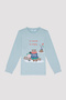Unisex Sing LS Thermal Blue Pajama Set - 2