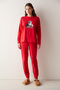 Love Red Pants Pajama Set - 2