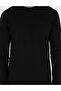 Black Regular Fit Crew Neck Basic Sweatshirt 50298968-Vr046 - 6