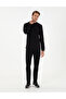Black Regular Fit Crew Neck Basic Sweatshirt 50298968-Vr046 - 4