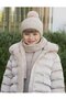 Abel & Lula Winter Girls' Satin Coat - Beige - 2