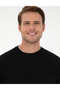 Black Regular Fit Crew Neck Basic Sweatshirt 50298968-Vr046 - 2