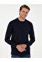 Navy Blue Regular Fit Crew Neck Basic Sweatshirt 50298968-Vr033 - 3