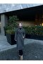 Müq Officiall Massi Oversized Cashmere Lined Coat - Antresit - 2