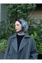 Müq Officiall Massi Oversized Cashmere Lined Coat - Antresit - 3