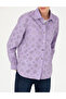 Purple Comfort Fit Long Sleeve Shirt 50263157 -Vr149 - 5