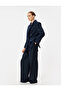 High Waist Fabric Palazzo Pants with Pockets - 2