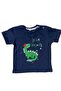 Boy's Cotton Dinosaur Printed T-Shirt - Shoulder Buttoned - 3