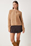Boucle Knitwear Jacket Cardigan Biscuit Lyy0053 - 2