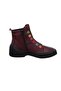 Burgundy Genuine Leather Boots - Model Name Kahlo - 3