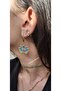 Lotus Flower Figured Miyuki Earrings with Steel Apparatus
