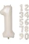 1 Year Old 74 Cm Cream Number Foil Balloon Large Size