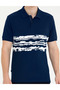Navy Blue Slim Fit 100% Cotton Buttoned Polo Collar T-Shirt 50263931-Vr033 - 6