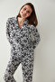 Base Wild Flower Shirt Trousers Pajama Set