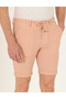Orange Slim Fit Elastic Waist Striped Lace Bermuda Shorts 50264862-Vr051 - 6