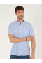 Light Blue Regular Fit Short Sleeve Shirt 50268184-Vr003 - 2
