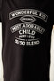 Unisex Children's Wonderful Kid Slogan Printed Pajama Set - 4