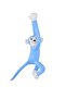 Toys Neck Hugging Plush Monkey Blue Hands with Snap Fasteners 55 cm - 2