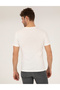 Ecru Slim Fit Printed Crew Neck T-Shirt 50263922-VR019 - 5
