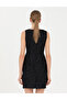 Black Slim Fit Woven Dress 50272948 -Vr046 - 5