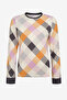 تي شيرت بيجامة ملون متعدد الألوان من Gingham Thermal - 6