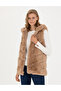 Powder Faux Fur Vest 50276351-Vr042