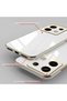 Redmi Note 13 Pro 4g Case Shiny Edged Gold Embroidered Camera Protected Cover White - 7