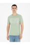 Green Slim Fit Crew Neck T-Shirt 50282064-Vr016